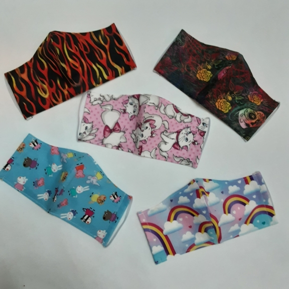 5 Woman/Youth Face Mask, Face Covering - Picture 2 of 2